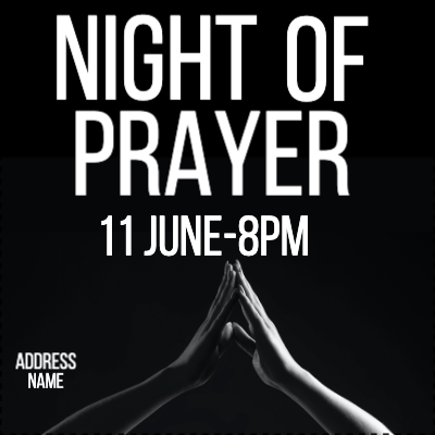 Custom Outdoor Yard Signs Multiple Sizes Night of Prayer