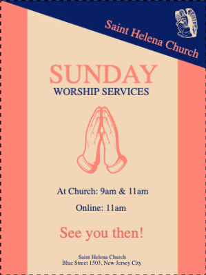 Custom Outdoor Yard Signs Multiple Sizes Saint Helena Church