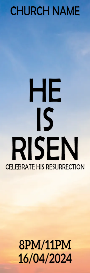 Custom Outdoor Yard Signs Multiple Sizes He Is Risen