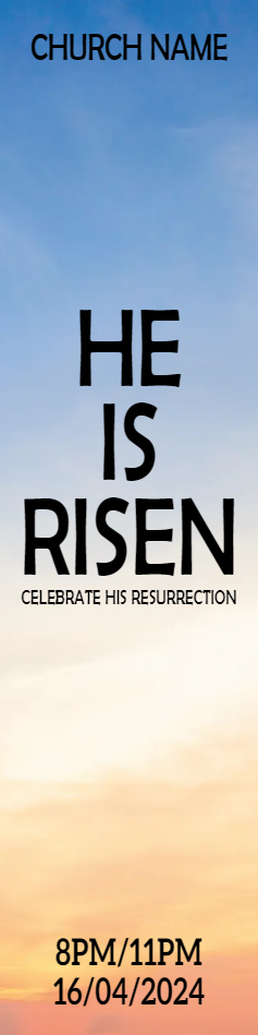 Custom Outdoor Yard Signs Multiple Sizes He Is Risen