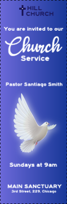 Custom Outdoor Yard Signs Multiple Sizes Church Service