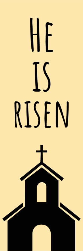 Custom Outdoor Yard Signs Multiple Sizes He Is Risen