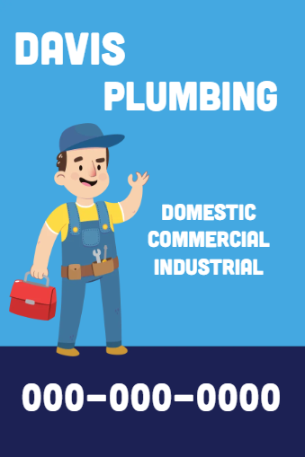 Custom Outdoor Yard Signs Multiple Sizes Plumbing Service