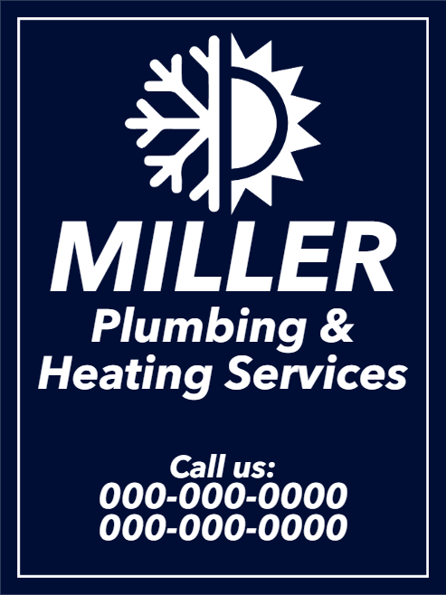 Custom Outdoor Yard Signs Multiple Sizes Plumbing Heating Services
