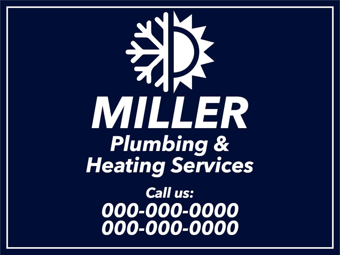 Custom Outdoor Yard Signs Multiple Sizes Plumbing Heating Services
