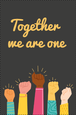 Custom Outdoor Yard Signs Multiple Sizes Together We Are One