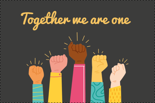 Custom Outdoor Yard Signs Multiple Sizes Together We Are One