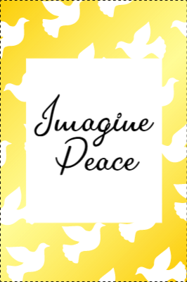 Custom Outdoor Yard Signs Multiple Sizes Imagine Peace
