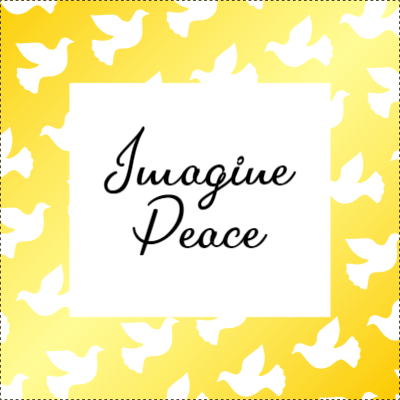 Custom Outdoor Yard Signs Multiple Sizes Imagine Peace