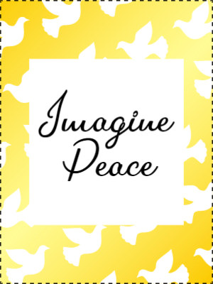 Custom Outdoor Yard Signs Multiple Sizes Imagine Peace