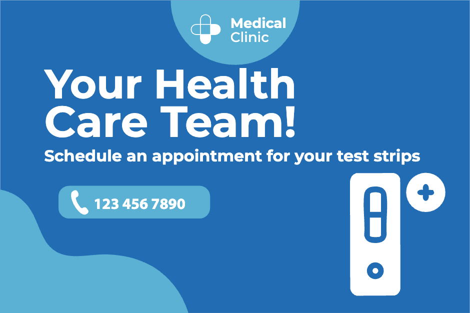 Custom Outdoor Yard Signs Multiple Sizes Schedule Appointment for Test Strips