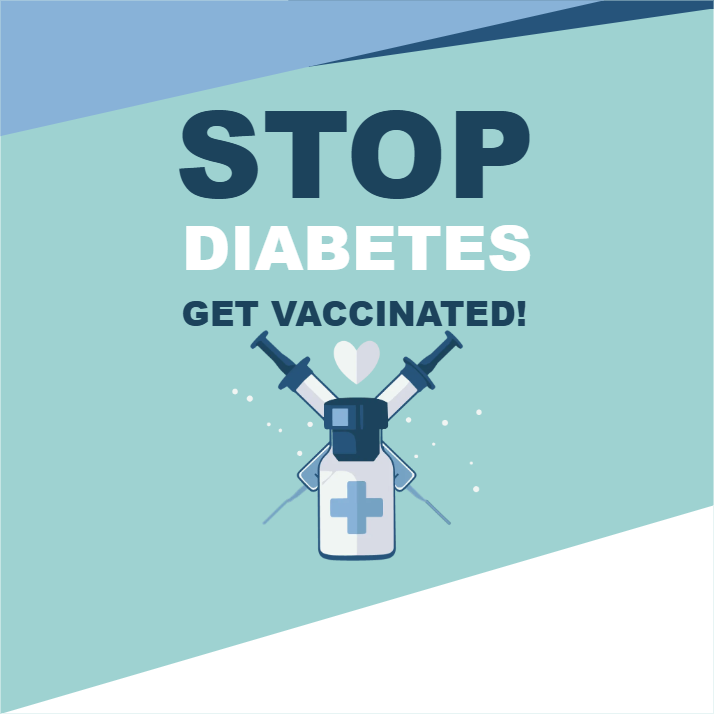 Custom Outdoor Yard Signs Multiple Sizes Stop Diabetes Get Vaccinated