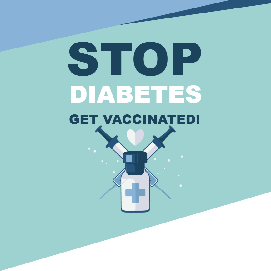 Custom Outdoor Yard Signs Multiple Sizes Stop Diabetes Get Vaccinated