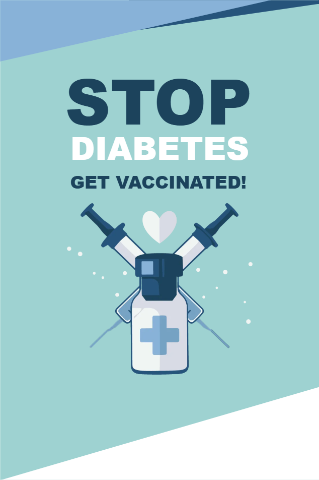 Custom Outdoor Yard Signs Multiple Sizes Stop Diabetes Get Vaccinated