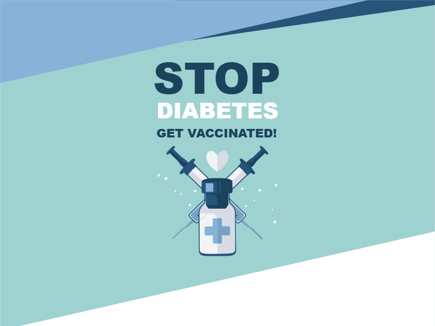 Custom Outdoor Yard Signs Multiple Sizes Stop Diabetes Get Vaccinated