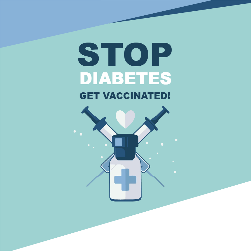 Custom Outdoor Yard Signs Multiple Sizes Stop Diabetes Get Vaccinated