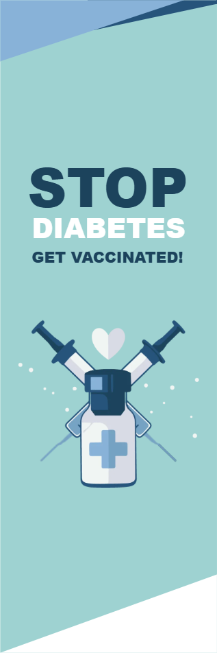 Custom Outdoor Yard Signs Multiple Sizes Stop Diabetes Get Vaccinated