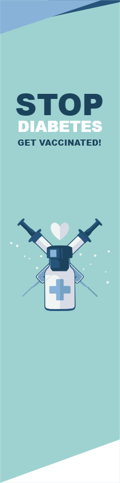 Custom Outdoor Yard Signs Multiple Sizes Stop Diabetes Get Vaccinated