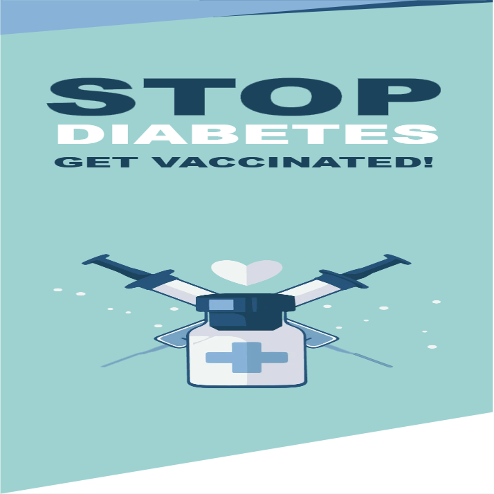 Custom Outdoor Yard Signs Multiple Sizes Stop Diabetes Get Vaccinated