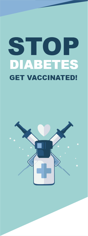 Custom Outdoor Yard Signs Multiple Sizes Stop Diabetes Get Vaccinated