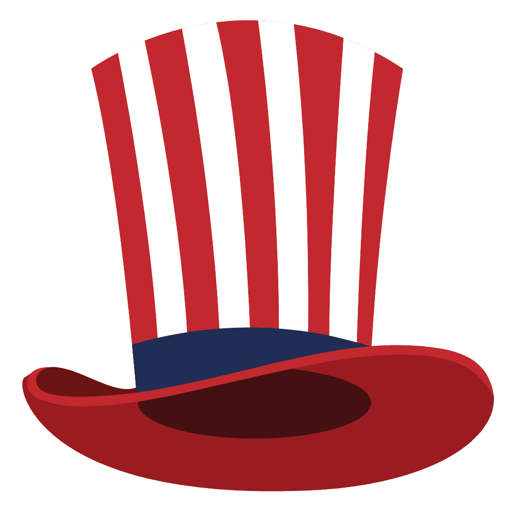 Custom Outdoor Yard Signs Multiple Sizes Independence Day Hat