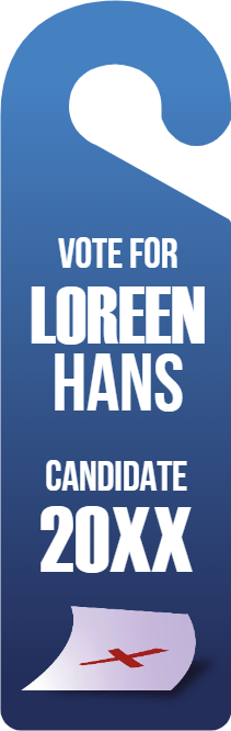 Custom Door Hangers Vote For
