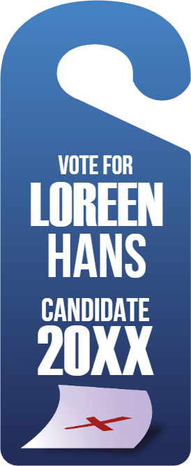 Custom Door Hangers Vote For
