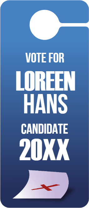 Custom Door Hangers Vote For