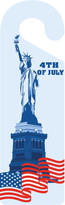 Custom Door Hangers for 4th of July