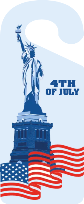 Custom Door Hangers for 4th of July