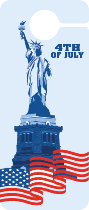 Custom Door Hangers for 4th of July