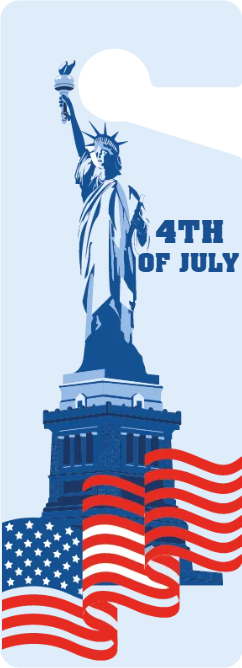Custom Door Hangers for 4th of July