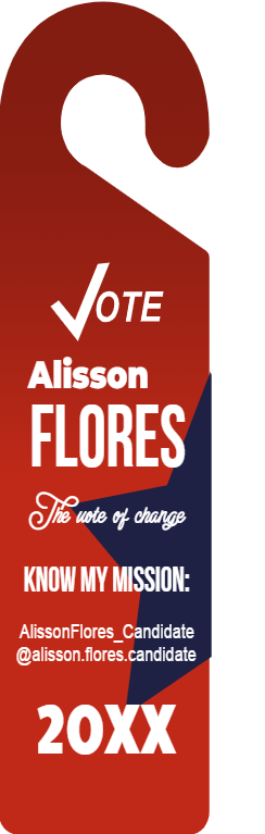 Custom Door Hangers for Alisson Flores