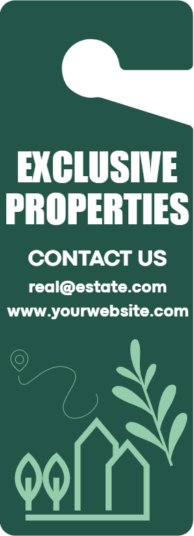 Custom Door Hangers for Exclusive Properties