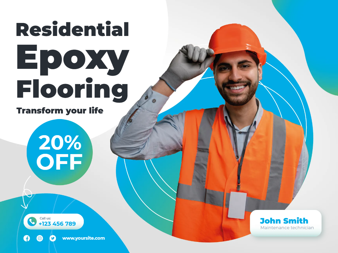 Custom Outdoor Yard Signs Multiple Sizes Residential Epoxy Flooring