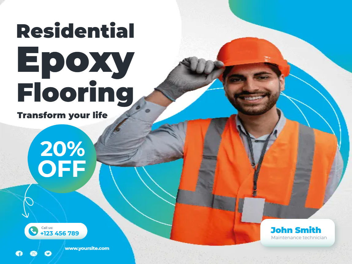 Custom Outdoor Yard Signs Multiple Sizes Residential Epoxy Flooring