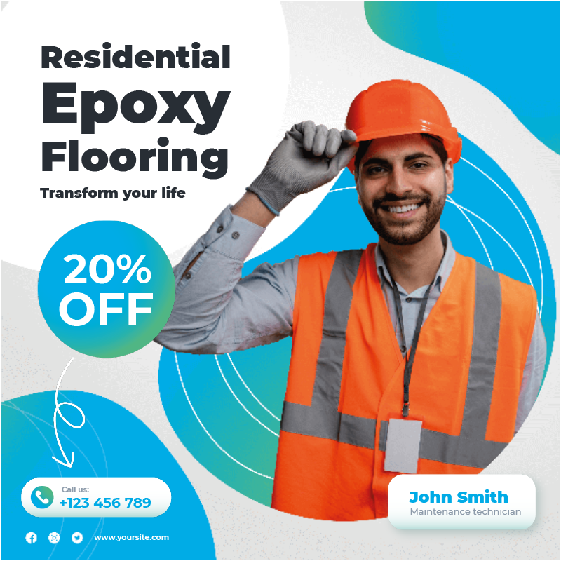 Custom Outdoor Yard Signs Multiple Sizes Residential Epoxy Flooring