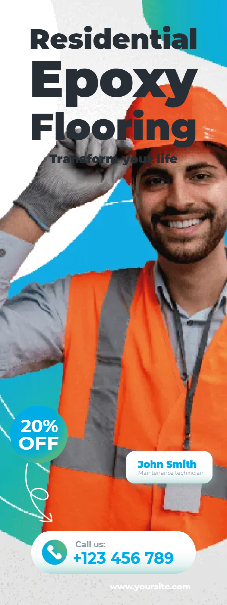 Custom Outdoor Yard Signs Multiple Sizes Residential Epoxy Flooring