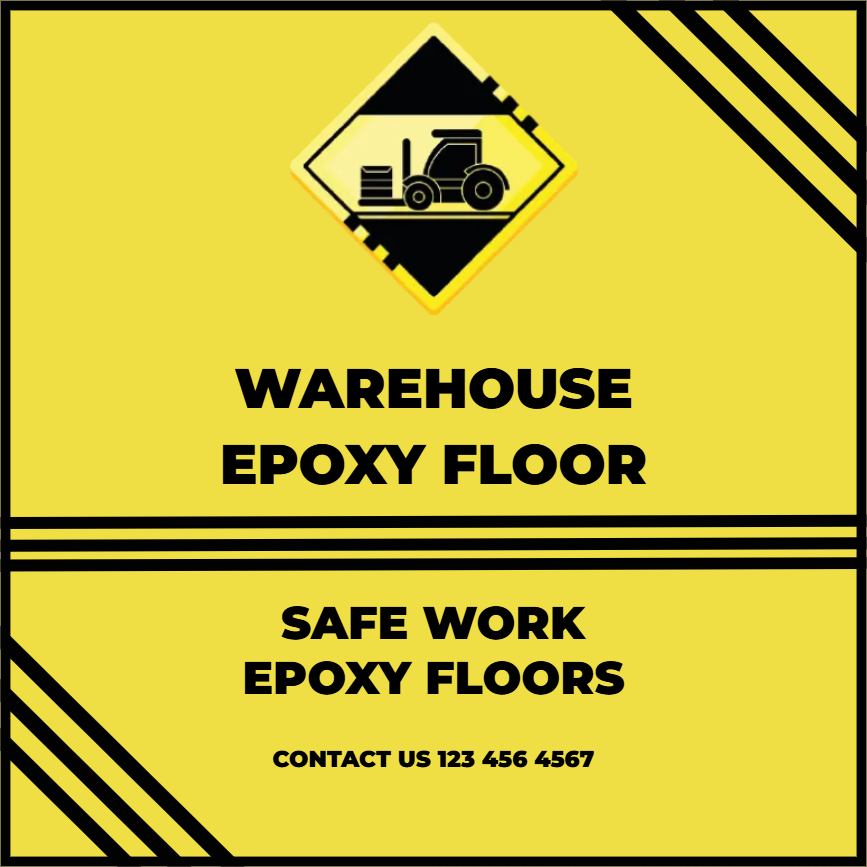 Custom Outdoor Yard Signs Multiple Sizes Warehouse Epoxy Floor