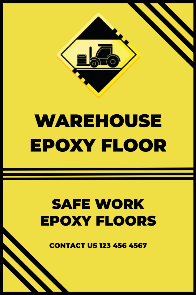 Custom Outdoor Yard Signs Multiple Sizes Warehouse Epoxy Floor