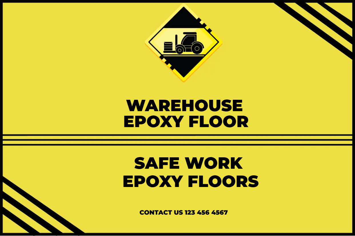 Custom Outdoor Yard Signs Multiple Sizes Warehouse Epoxy Floor