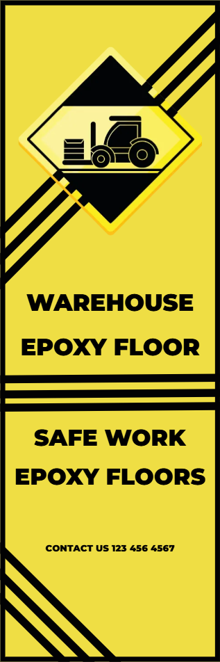 Custom Outdoor Yard Signs Multiple Sizes Warehouse Epoxy Floor