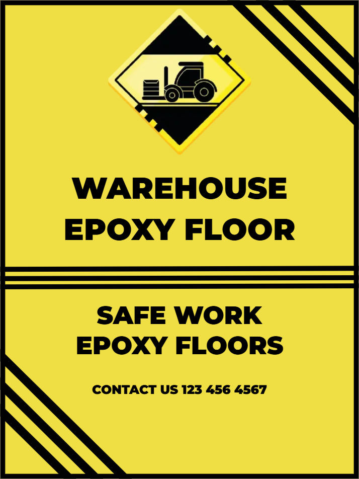 Custom Outdoor Yard Signs Multiple Sizes Warehouse Epoxy Floor