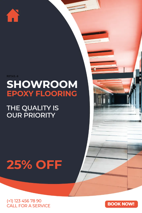 Custom Outdoor Yard Signs Multiple Sizes Retail & Showroom Epoxy Flooring