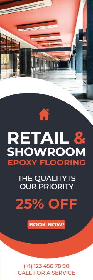 Custom Outdoor Yard Signs Multiple Sizes Retail & Showroom Epoxy Flooring