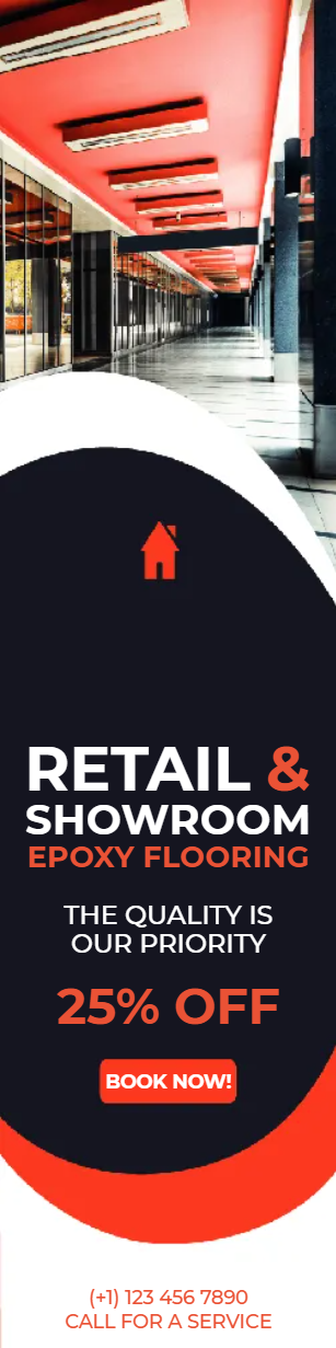 Custom Outdoor Yard Signs Multiple Sizes Retail & Showroom Epoxy Flooring