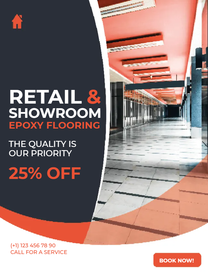 Custom Outdoor Yard Signs Multiple Sizes Retail & Showroom Epoxy Flooring