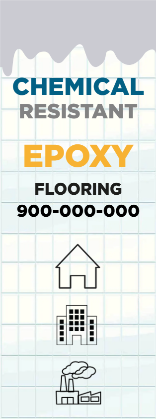 Custom Outdoor Yard Signs Multiple Sizes Chemical Resistant Epoxy Flooring