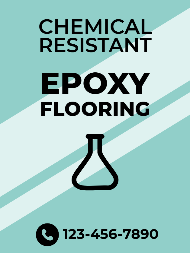 Custom Outdoor Yard Signs Multiple Sizes Chemical Resistant Epoxy Flooring Call