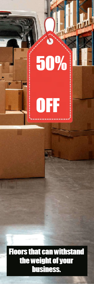 Custom Outdoor Yard Signs Multiple Sizes  Warehouse Epoxy Flooring Sale